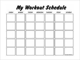 Blank Workout Logs Printable