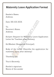 maternity leave application how to