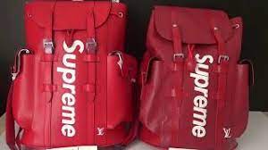 louis vuitton x supreme backpack real