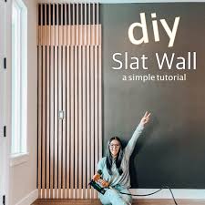 Diy Midcentury Modern Slat Wall