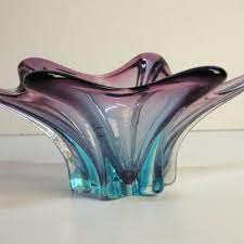 Large Vintage Murano Glass Bowl 1950s