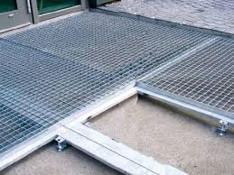 steel grating entrance door mat for