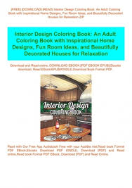 interior design coloring book an
