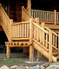 rustic railings custom log furniture