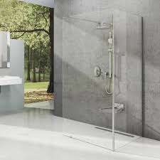 Starting from the bottom corner that is the closest to the plumbing fixtures, apply the tiles row by row horizontally until you reach the top. Walk In Shower Enclosure Corner Model Ravak A S