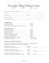 wedding contract pdf forms and