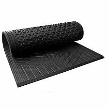 black dotted rubber mat