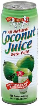 amy brian with pulp coconut juice
