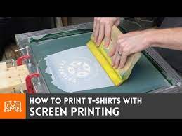 screen print your own t shirts how