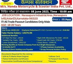 iti jobs in honda motorcycle scooter