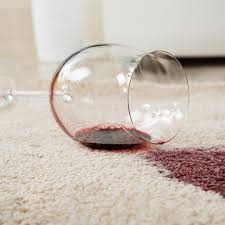 remove red wine stains from carpet