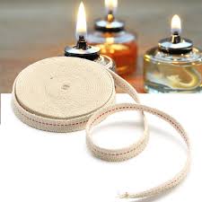 white flat cotton wick for oil lamps
