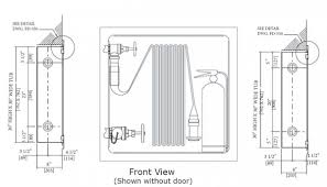 pipe locations for hose cabinets