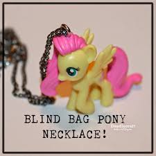 blind bag fluttershy pony necklace