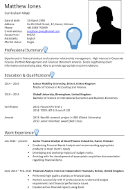 To create a resume that appeals to job recruiters, you need the correct resume format (if you're looking for a cv, visit our cv examples page). Vietnam Cv Sample