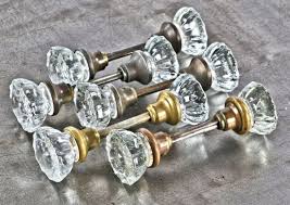 Pressed Glass Crystal Doorknobs