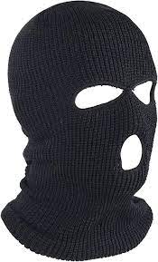 3 hole knitted full face cover ski mask