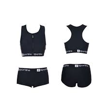 Us 18 04 12 Off Women Sports Bra Yoga Tankini High Waisted Bandage Shorts Swimsuit 2019 Beach Female Bikini Swimwear Zippers Bathing Suits In