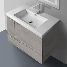Acf Ans31 Grey Walnut Bathroom Vanity