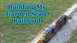 outdoor garden scale railroad