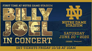 Billy Joel To Play Notre Dame Stadium In 2020 News Notre