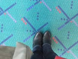 quirky airport carpets serve double duty