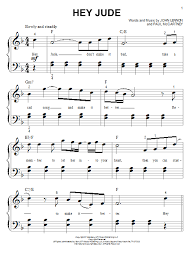 Download the pdf, print it and use our learning tools to master it. Hey Jude Big Note Piano Print Sheet Music Now