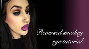 neutral eye makeup purple lips
