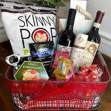 wine gift basket diy lifestyled by