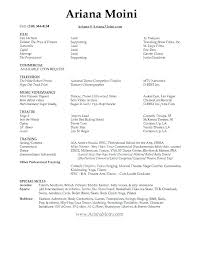 Musical Theatre Resume New Free Acting Template Of Cv Word