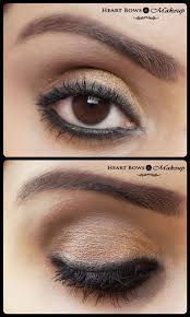 gold smokey eye makeup tutorial diwali