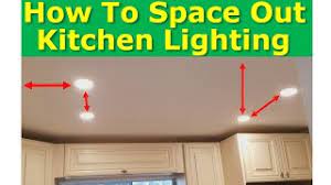 kitchen light spacing best practices