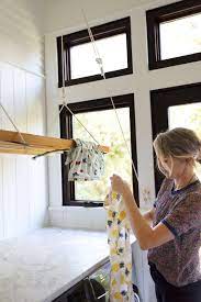 how to build a hanging laundry rack