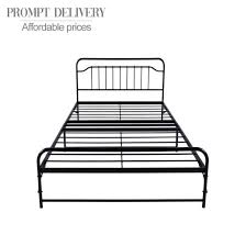 western style king size metal bed