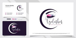 eyelash logo design for makeup studio