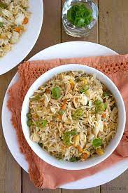 Indian Street Style Chicken Fried Rice gambar png