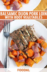 balsamic dijon pork loin with sweet
