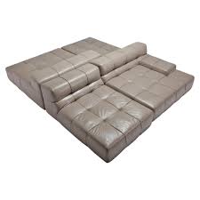 b b italia taupe leather sectional sofa