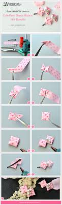 How To Make Cute Pearl Beads Ribbon Hair Barrette Fold Ribbons Into