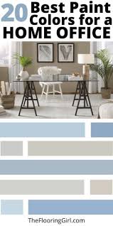 20 Best Paint Colors For A Home Office