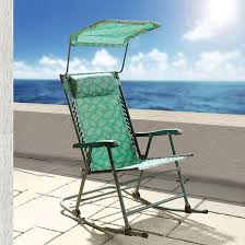 Rocking Garden Chair With Shade Green