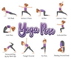 free vector set of yoga postures