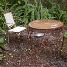 Vintage Garden Tea Table In Wrought