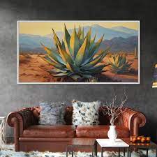 Southwestern Wall Art Agave Desert
