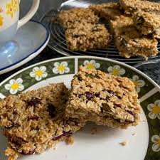 healthy flapjacks with fruit and nuts