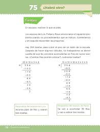 Busca tu tarea de matemáticas 2. Habra Otro Bloque Iv Leccion 75 Apoyo Primaria