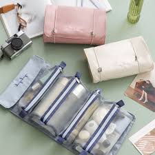 compact toiletries makeup pouch