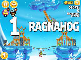 Angry Birds Seasons Ragnahog Level 1-1 Walkthrough