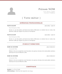 French Cv Template