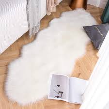 faux fur rug fluffy gy area rug